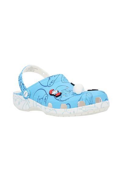 Crocs Papuci pentru copii Blue Smurfs Classic Clog