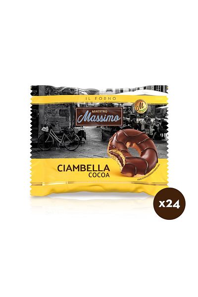 Maestro Massimo Ciambella Cocoa (Donut Cocoa) 45 Gr. 24 Pieces (1 Box)