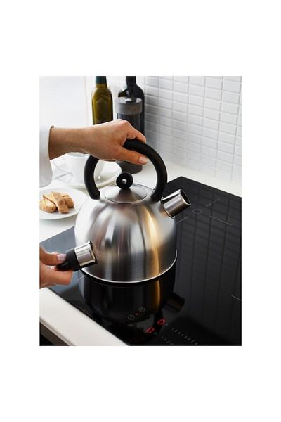 IKEA VATTENTÄT Kettle – Durable Stainless Steel Kettle (2 L, Black)