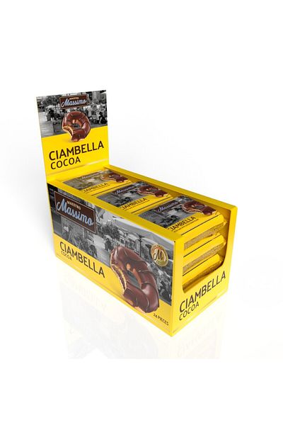 Maestro Massimo Ciambella Cocoa (Donut Cocoa) 45 Gr. 24 Pieces (1 Box)