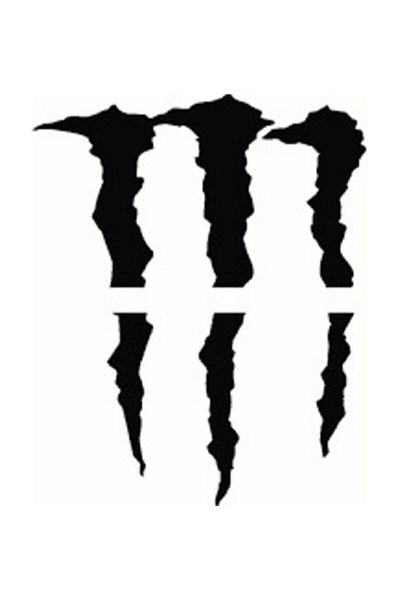 Azra Reklam Monster Claw - Omega Design Black-Auto Sticker 20Cm/17Cm