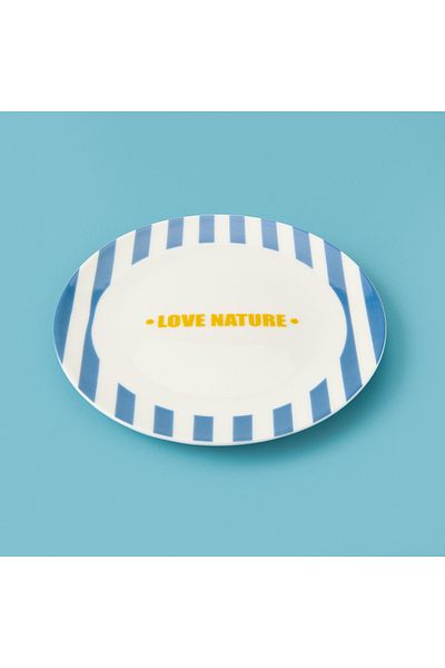 Evidea Kitchen Love Nature Dessert Plate - Blue - 19 cm