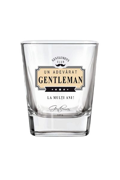 BM GİFT DESİGN Pahar whisky "Un adevărat gentleman" 200ml