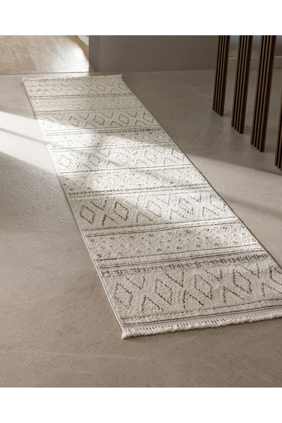 Madame Coco Chessy Halı - Krem - 80x300 cm