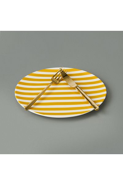Evidea Kitchen Love Yourself Serving Plate - Yellow - 25 cm