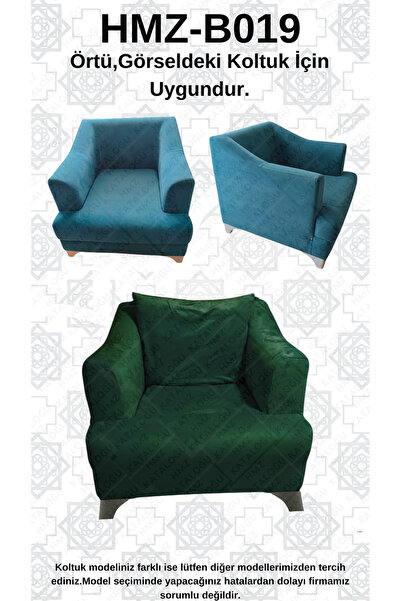 Akbal Home İtalyan Nubuk HMZ-B019 Kalıp Berjer Koltuk Örtüsü