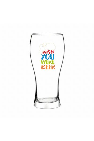 BM GİFT DESİGN Pahar bere WISH YOU WERE BEER