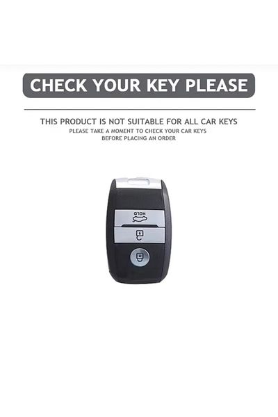 emii auto spare parts For Kia Rio Ceed Sportage Sorento Picanto Soul Stonic Key Case Cover Waterless Model Grey/Black