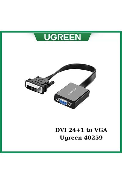Ugreen | DVI(24+1) Male To VGA Female Active Converter  |Black
