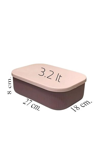 Bayev 4 Pieces Storage 3.2 Lt Purple Closet Organizer Box Socks Clothing Shoes Storage Container with Cover