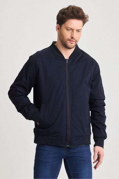 STONCS Men's Khaki Cotton Double Sided Seasonal Coat