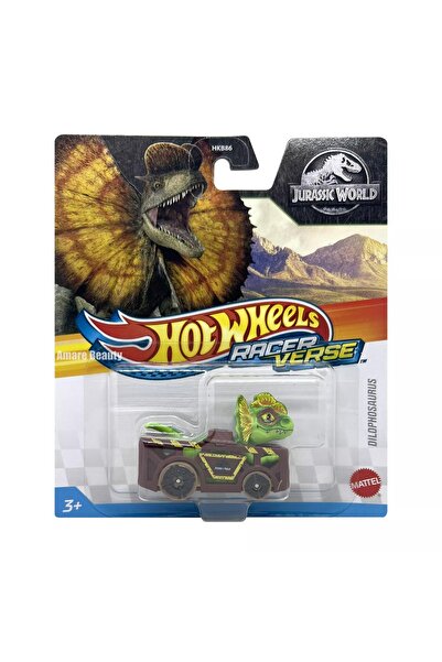 HOT WHEELS Racerverse Tekli Karakter Araçlar  - Jurassic Worldd Dilophosaurus...