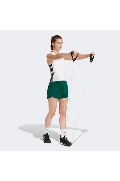 adidas Pacer Essentials Knit High Rise Women's Green Training Shorts