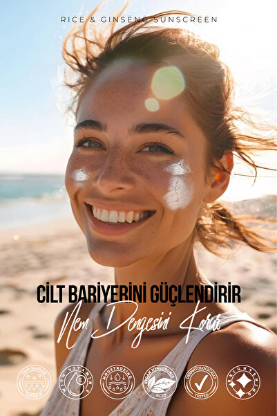New Well Rice & Ginseng Sunscreen Spf50+ Pirinç Özlü Güneş Kremi 50 ML