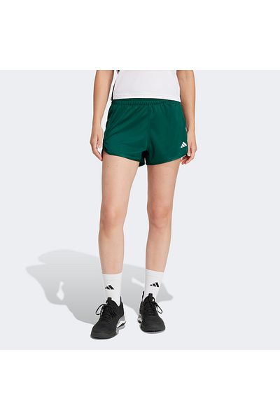 adidas Pacer Essentials Knit High Rise Women's Green Training Shorts