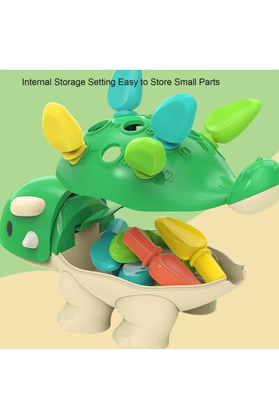 AM ANNA Dinosaur Fine Motor Skills Toys for Toddlers Age 1-3 Years, Toddler Dinosaur Games