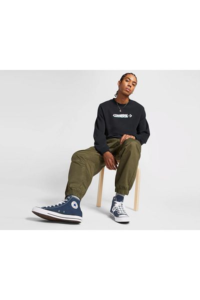 converse حذاء تشاك تايلور أول ستار كاجوال للجنسين باللون الأزرق الداكن