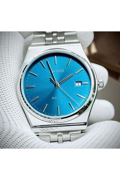 Casio Casio Men's Analog Quartz Watch with Blue Dial and Stainless Steel Strap MTP-B145D-2A2VDF