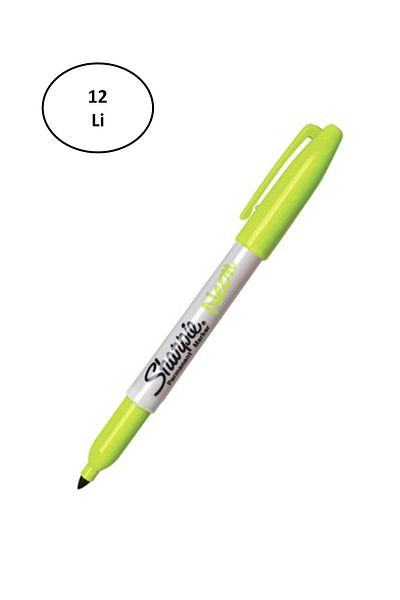 Sharpie Alray Marker 12 Pack Permanent Neon Highlighter Green 12 Pack