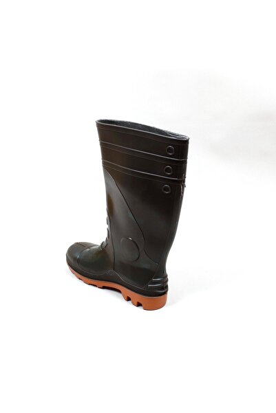 GEZER Çelik Burunlu Çizme Kauçuk Taban Haki 42No