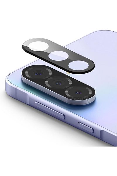m.tk moveteck واقي عدسة حماية للكاميرا متوافق مع هاتف Samsung Galaxy A36 / A56، زجاج مقسى ملون مع جهاز تطبيق