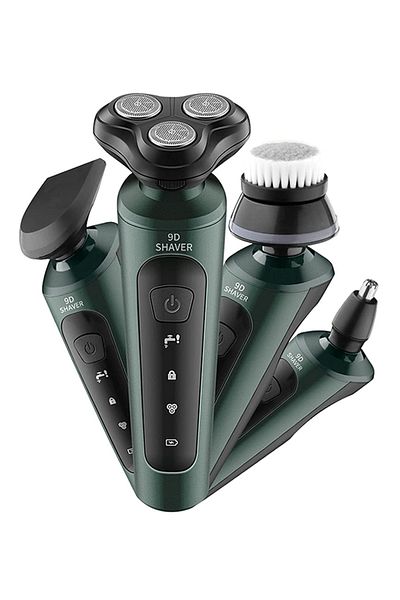 sharpdo Mens Electric Shaver Washable Razor Multifunctional Beard Trimmer Rotary Shaver