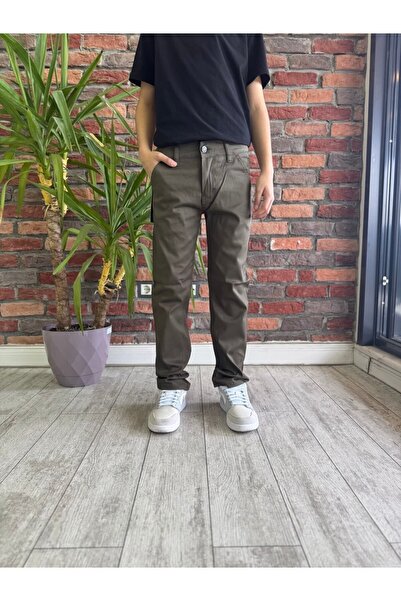 WKM Παντελόνι Chino από λινό σερβιτόρα για αγόρι