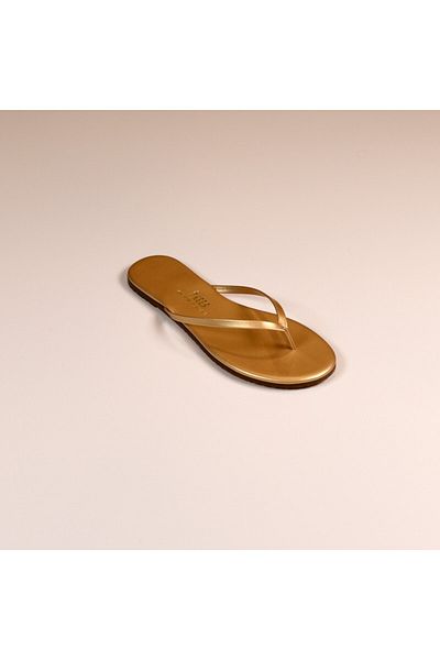 Tkees Women's Gold Flip Flops Tk-2060