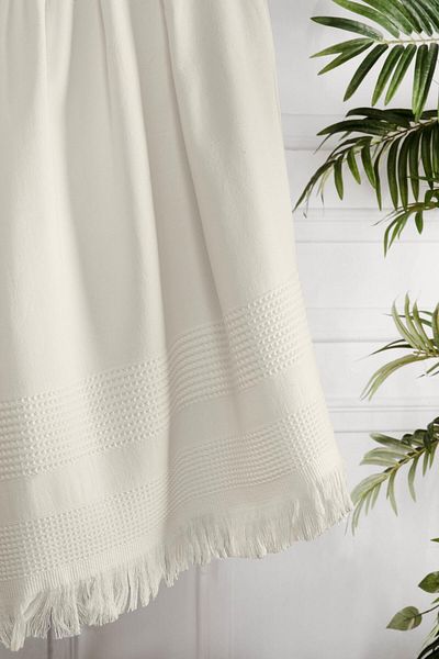 neşe home collection 90x150 εκ. Λευκή Βάφλα Peshtemal