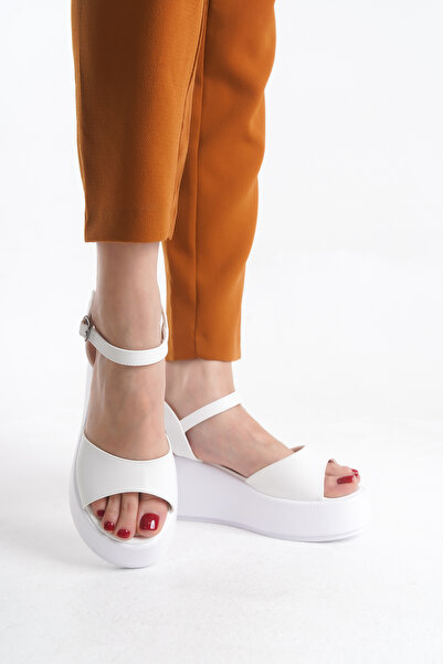 Limeo Висока підошва, одна товста смужка, літні жіночі сандалі