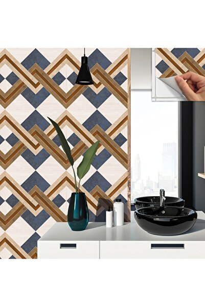 TİNK Kendinden Yapışkanlı Ahşap 005 Desenli Pvc Karo 30x30 Cm (33 ADET) 3m2