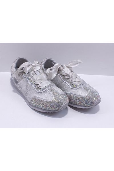 Guja Transparent Shoes with Rhinestones and Sequins (the Mold Is Small)