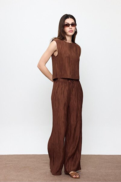 SHERIN Brown Corduroy Blouse