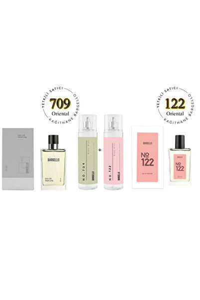 Bargello 709 122 Edp 100 ml Kadın Parfüm Set No:709 No:122 Edt Body Mist - Mn...