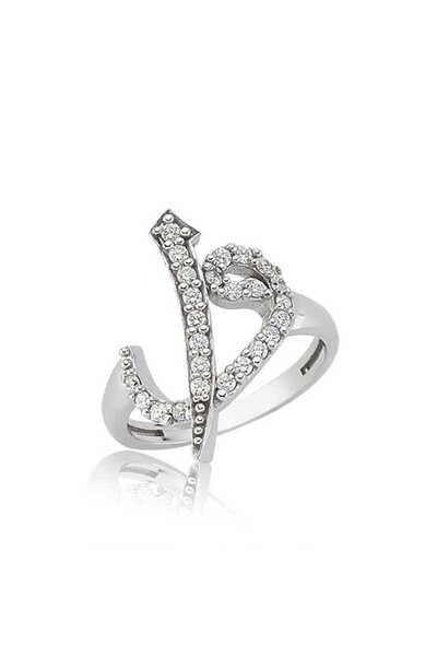 STİLLOVE Gümüş Elif Vav Yüzük SL2647
