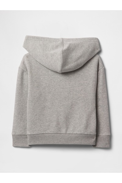 GAP Baby Girl Gray Logo Zippered Hooded Sweatshirt