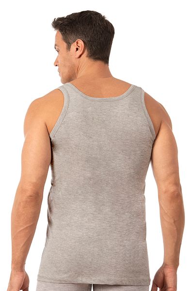 ÖZKAN underwear Özkan 0050 2 Pack Men's Cotton Single Jersey Flexible Comfortable Thick Strap Athlete