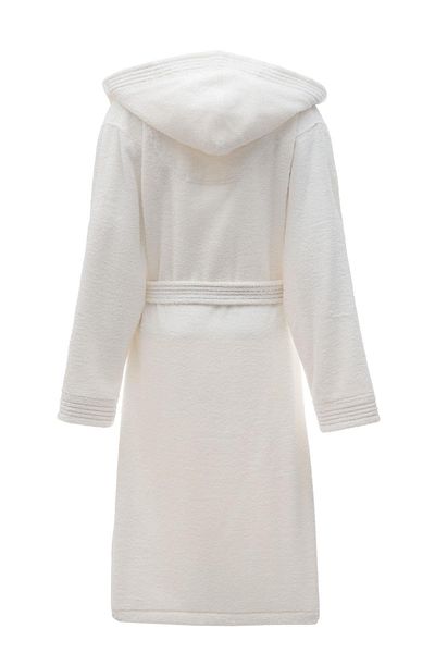 Ecocotton Ecosoft New γυναικείο μπουρνούζι 100% οργανικό βαμβάκι Dobby Cream