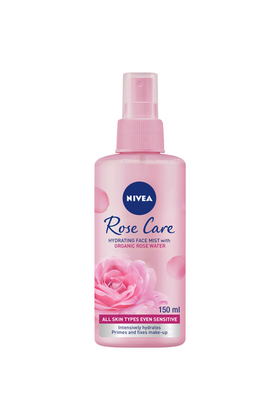 NIVEA Rose Care Face Hydrating Mist, Organic Rose Water, All Skin Types, 150ml