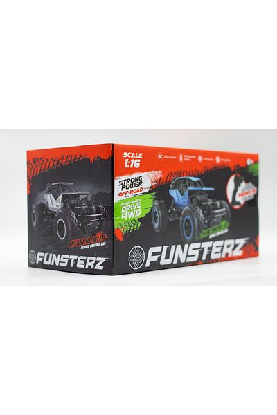 funsterz Die Cast Climbing Car – Rechargeable Off-Road Vehicle with 6 Color Mix and Changeable Body Printing