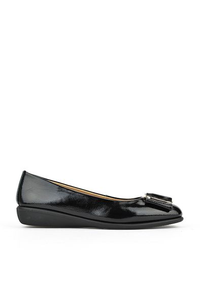 Ziya Balerini confortabili din piele naturală de damă 1511050 Z22212 Negru