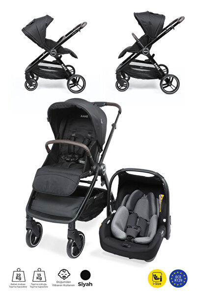 Kanz Nova Travel Sistem Bebek Arabası Siyah