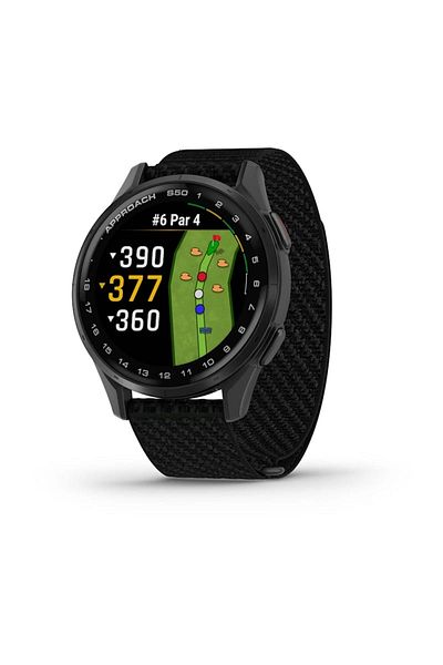 Garmin APPROACH S50 SLATE ALUMINIUM BEZEL WITH BLACK COMFORTFIT NYLON BAND