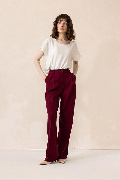 Olcay AGE Palacu Paltron Baggy Taille Burgund 7577