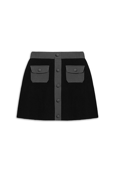 İpekyol Buttoned Colorblock Skirt
