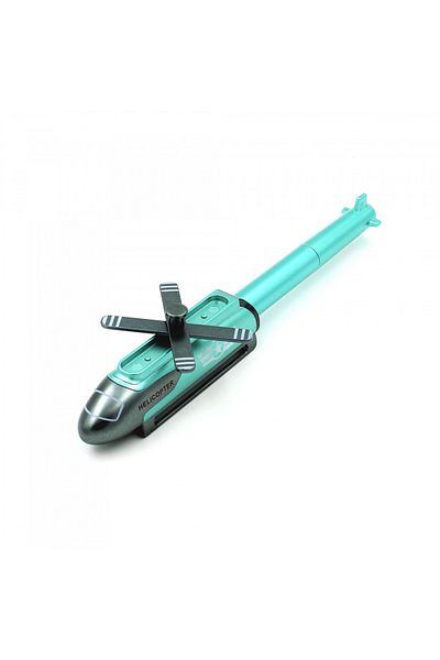BM GİFT DESİGN Funny green helicopter pen with LED
