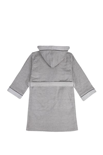 Ecocotton Μπουρνούζι Hasna Boy's 100% Organic Cotton Linen Melange 7-8 ετών Γκρι