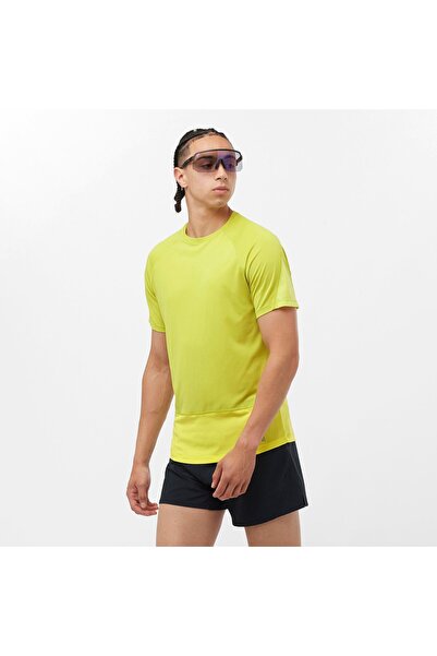 Salomon CROSS RUN Erkek Koşu Tişört Citronelle LC2195200