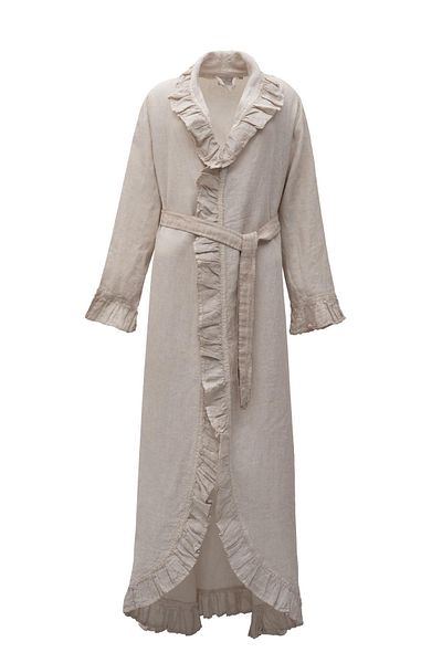 Ecocotton Γυναικείο φόρεμα Miranda 100% λινό μπεζ