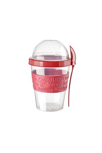 Roza's Home Titiz Take'n Go Practical Portable Snack and Yogurt Container with Spoon Ap-9199